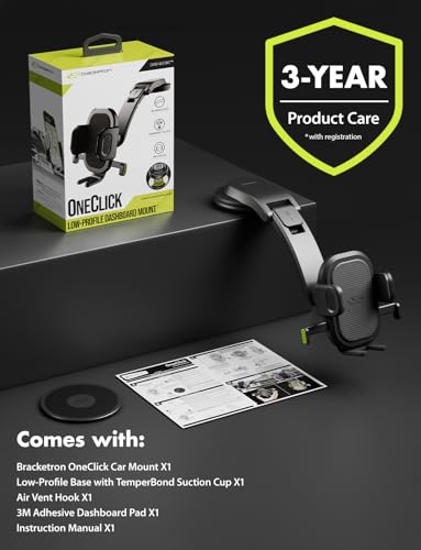 OneClick Low Profile Dashboard Car Phone Holder