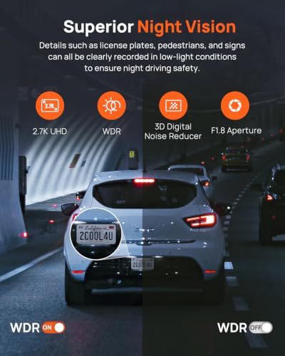 2.7K Dash Cam Front A500S