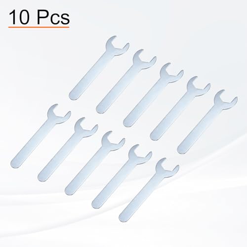 10pcs Small Wrench Open End Wrench 19x108x2mm Metric U (10 Count)