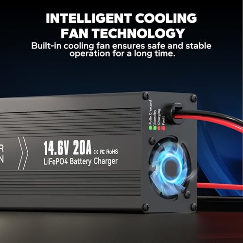 14.6V 20A LiFePO4 Battery Charger
