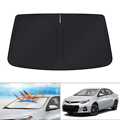 Windshield Sun Shade Custom Fit for Toyota Corolla 2014 2015 2016 2017 2018 2019 Window Accessories Shade Foldable Sun Visor Block Sun UV Rays Keep Car Cooler