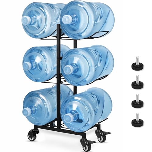 5 Gallon Water Jug Holder with 4 Wheels