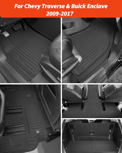Floor Mats Cargo Liner for Chevy Traverse Enclave 2009