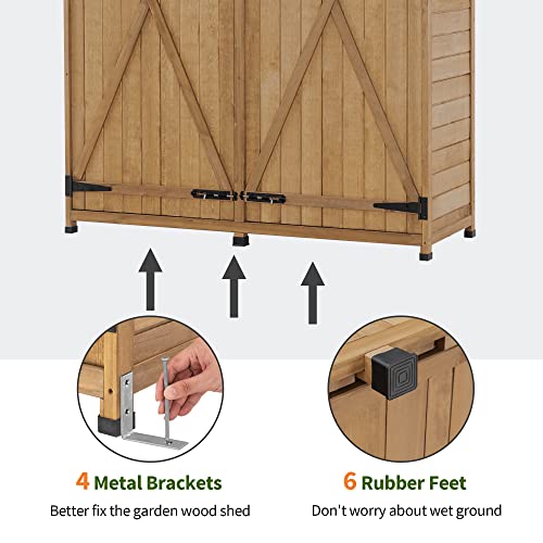 Outdoor Storage Cabinet with Shelves
