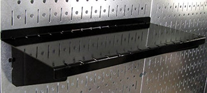 Pegboard Organizer 4 ft. Metal Pegboard Standard Tool Storage Kit with Galvanized Toolboard and Black Accessories