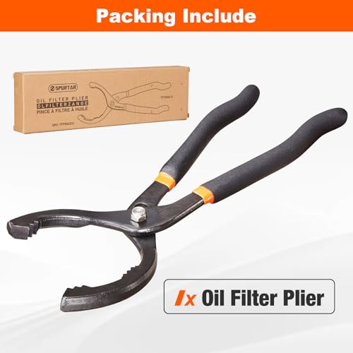 12'' Oil Filter Pliers Adjustable Oil Filter Wrench Universal