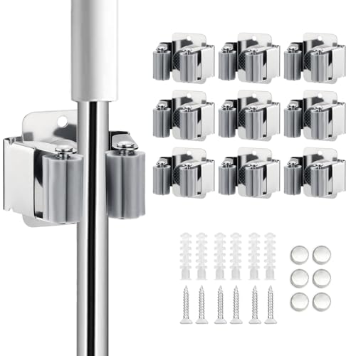 9PCS Broom and Mop Holder (9 Count)