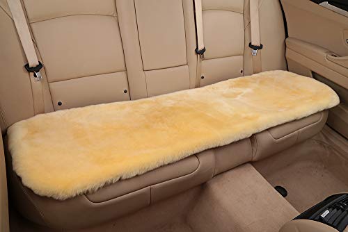 Genuine Sheepskin Car Rear Seat Cover for Fuzzy Fur Wool Cushion