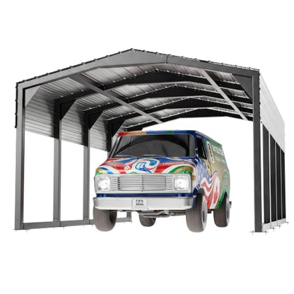 Military Grade Metal Carport 12x20 FT