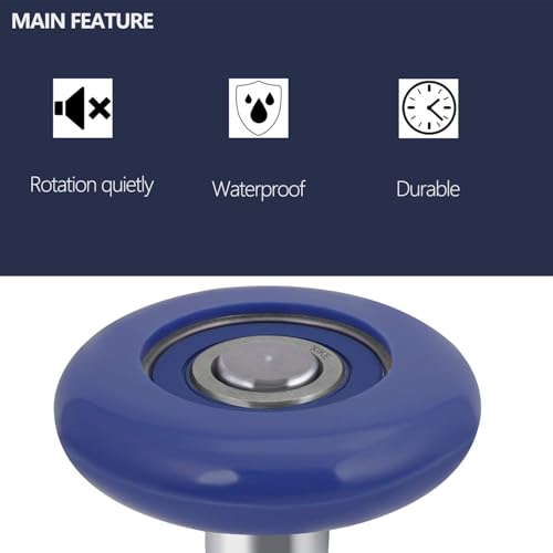Blue 2" Nylon Garage Door Roller