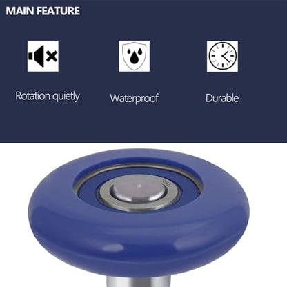 Blue 2" Nylon Garage Door Roller