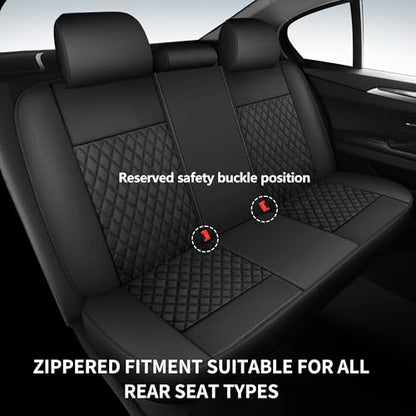 Faux Leather Full Set Car Seat Covers