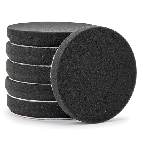 5.5 in Black Foam Finishing Pads (6 Count)