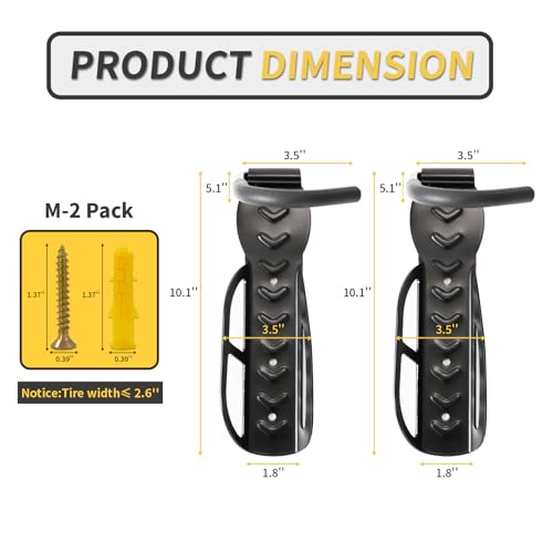 Vertical Bike Rack Wall Mount for Garage