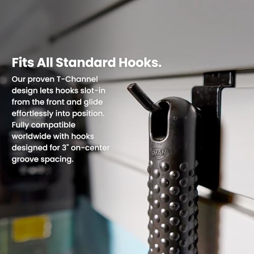 Heavy Duty 8'H X 4'W PVC Garage SlatWall Storage System