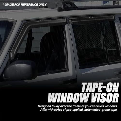 4PCS Tape On Window Visors for 1984 (4 Count)