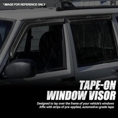 4PCS Tape On Window Visors for 1984 (4 Count)