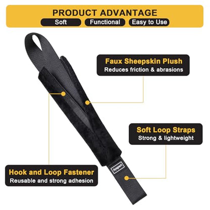 Soft Loop Tie Down Straps for Protecting Motorcycle (8 Count)