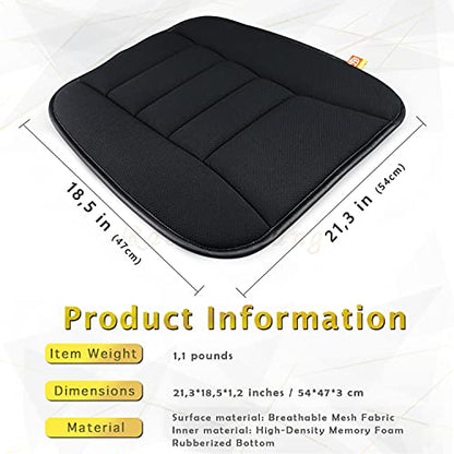 Car Seat Cushion Pad for Home Use Car Driver Seat Office Chair Memory Foam Seat Cushion