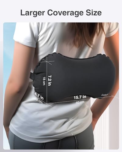 Inflatable Lumbar Pillow for Airplane Travel