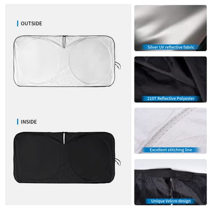 Windshield Sun Shades Custom Fit for Toyota Camry 2007