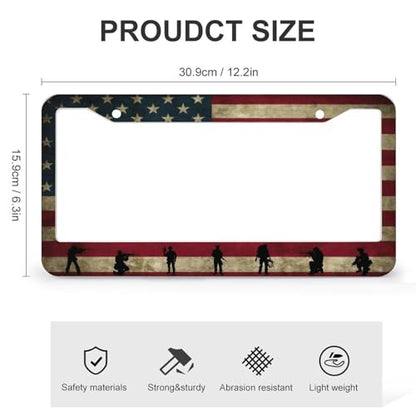 American Flag License Plate Frames