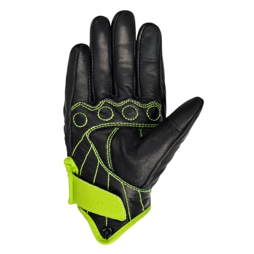 Harssidanza Woman Touch Motorcycle Racing Gloves GL016US Yellow Green L