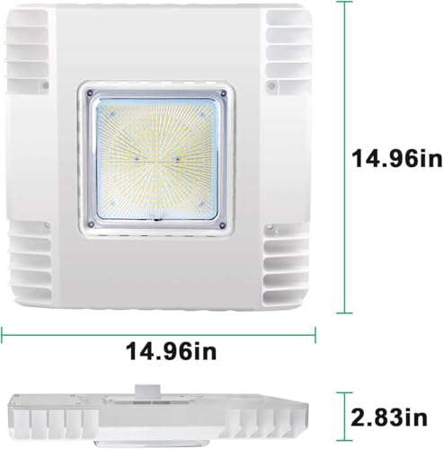 150W LED Gas Station Canopy Light 5700K Garage Carport Light Fixture