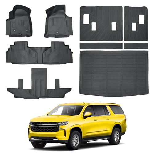 Floor Mats Cargo Mat Set for 2021 (7 Count)