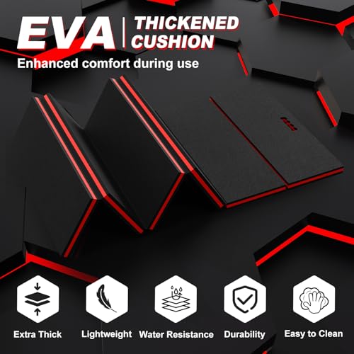 22.8" Wide Mechanic Mat Foldable EVA Kneeling Pad with Magnetic Tool Slots