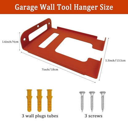 2 Pack Heavy Duty Weed Eater Hanger Wall Mount for Trimmers and Tools (7.7603 Ounce)