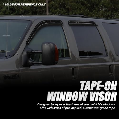 4PCS Tape On Window Visors for 2000 (4 Count)