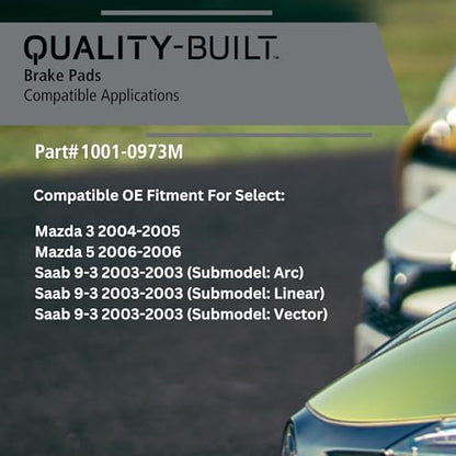 Rear Semi Metallic Brake Pads