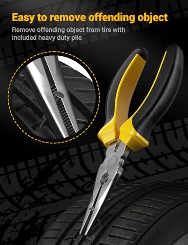 Flat Tire Repair Kit with Air Compressor