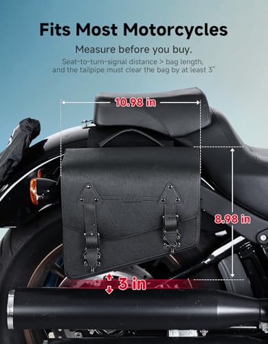 Motorcycle Saddlebags PU Leather Side Bags