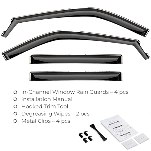 Window Deflectors Smoke Tinted In (4 Count)