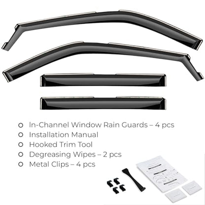 Window Deflectors Smoke Tinted In (4 Count)