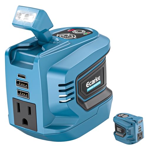 220W Portable Power Inverter Compatible with Makita 18V Battery