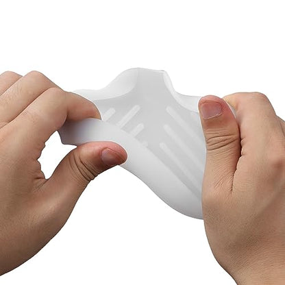 Silicone Soap Dish with Drain Spout