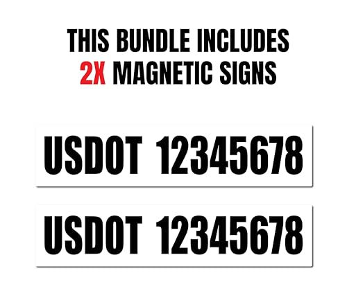 USDOT Number Magnets (2 Count)