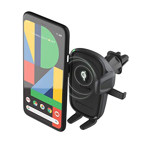 Car Charger Easy One Touch Wireless 2 Qi Charging CD Slot + Air Vent Combo Phone Mount for iPhone