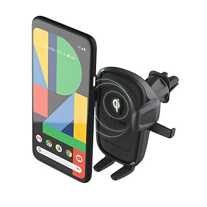 Car Charger Easy One Touch Wireless 2 Qi Charging CD Slot + Air Vent Combo Phone Mount for iPhone