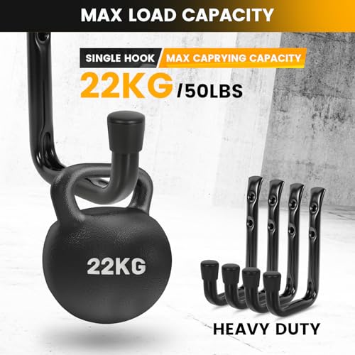 8 Pack Heavy Duty Garage Hook for Hanging 50 lbs (8 Count)
