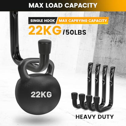 8 Pack Heavy Duty Garage Hook for Hanging 50 lbs (8 Count)