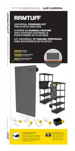 Universal PegBoard Kit for Plastic Shelving