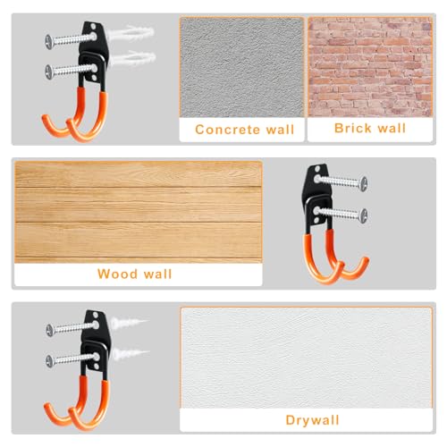 Heavy Duty Garage Hooks for Hanging (2 Count)