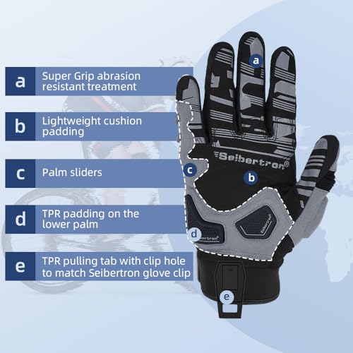SPS 1 Unisex Touchscreen Road Racing Motorcycle MTB Sports Gloves Also fit BMX MX ATV Mountain Bike Bicycle Cycling Off