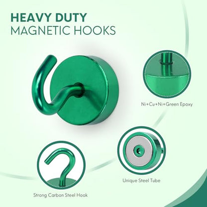 Magnetic Hooks Steel Tube Design for Cruise (10 Count)