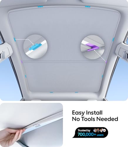 for Tesla Model Y Accessories Sunshade Roof (2 Count)