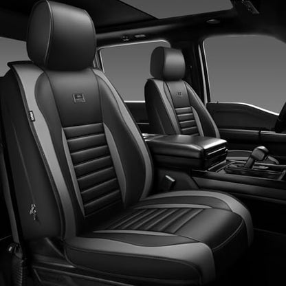 Nappa Leather Car Seat Covers Front Seats